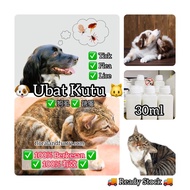 30ml Anti Tick Flea Lice Spray Fipronil Frontline Pet Healthcare Racun Ubat Kutu Kucing Anjing Palin