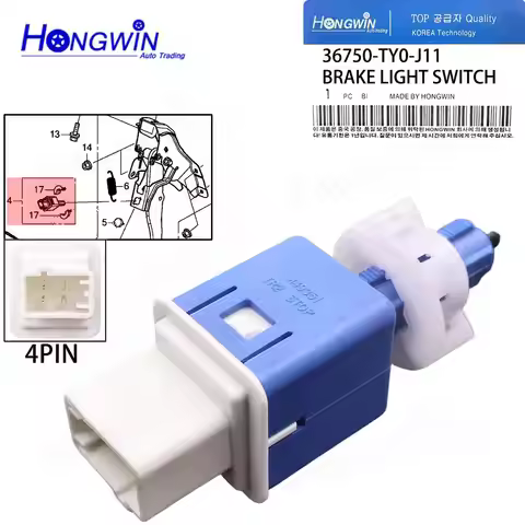 36750-TY0-J11 36750-TY0-J01 Brake Light Switch For Honda Accord Acura Civic CR-V HR-V Fit Pilot Pass