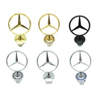 Metal Front Bonnet Hood Logo Emblems Badge Modified Standing Emblems For Mercedes Benz S E C W Class W210 W221 W220 W124 W202 W140 S320 S420 W204 W211 W212 C180 C200