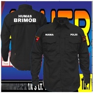 Kemeja tactical humas Brimob baju tactical humas Brimob seragam tactical humas Brimob kemeja humas B