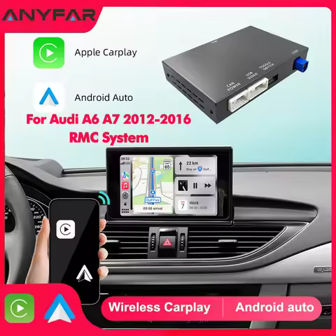 Wireless Carplay Android Auto Interface Retrofit Kits For Audi RMC System A6 C7 A7 2012-2016 Decoder