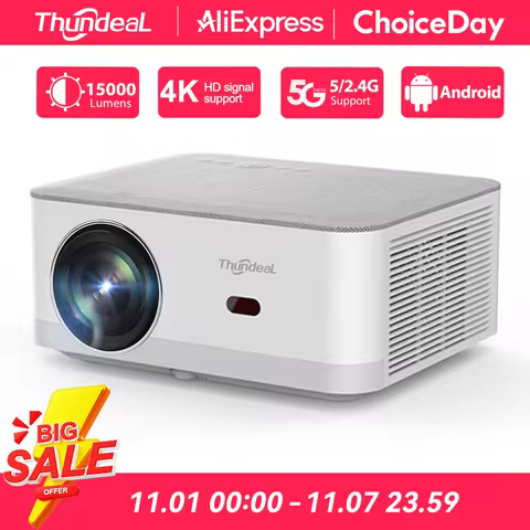ThundeaL TD92Pro Mini Projector Full HD 1080P Projetor 5G WiFi Android 4K Video TD92 Pro Portable Be
