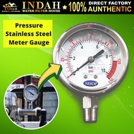 Stainless Steel Pressure Meter Gauge for Outdoor Water Filter / Water Filter Pressure Meter - Oil