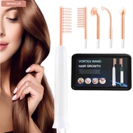 OKHALLO Vortex Hair Growth Wand, High Frequency Easy to Use Vortex Comb Bundle,  4 Settings Nourishe