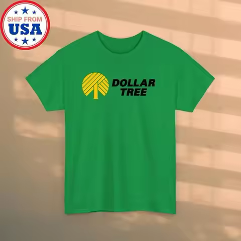 Dollar Tree Men's Green T-shirt Size S-5XL