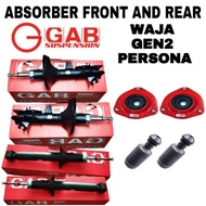 GAB PROTON WAJA GEN2 PEROSNA SHOCK ABSORBER FRONT / REAR WITH MOUNTING + BOOT GAB ORIGINAL SUSPENSIO