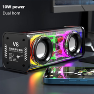 Bluetooth Speaker Portable Super Bass Speaker LED Light Portable Bluetooth Speaker Bass Boosting Sou