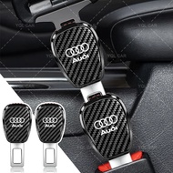1/2pcs Car Seat Belt Carbon-fiber Extender Car Belt Clip for Audi A4 B8 A3 8P 8V S3 A5 A6 S6 C6 Q5 A