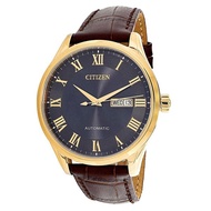 CITIZEN NH8363-14H AUTOMATIC Analog Rose Gold Tone Stainless Steel Case Leather Strap WATER RESISTANCE CLASSIC MEN WATCH