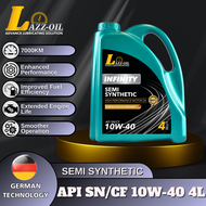 Lazz OiL Semi-Synthetic Lubricants 10w40 SN/SF Car Engine Oil 4Litre