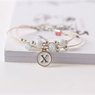 Christmas Gift Ideas Ceramic Jewelry Simple Letter Bracelets