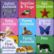 First ANIMALS Chunky Board Books First Steps (9 Board Books) - Children's Books