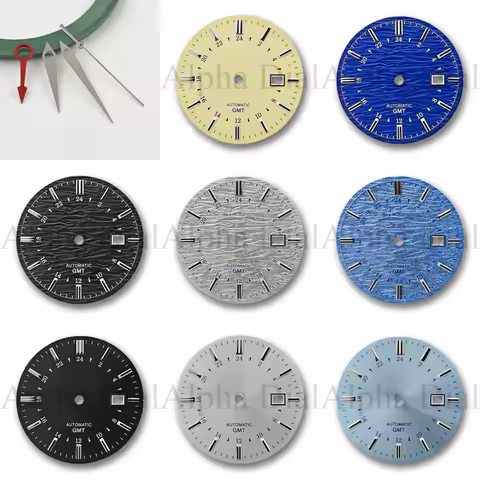 35mm SBGM221G Case Mod Parts Sterile 24 Solar Terms Sunburst Convex Watch Dial for Grand Seiko GMT N