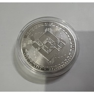 BNB Binance Crypto Cryptocurrency Digital Currency Silver Plated Round Coin