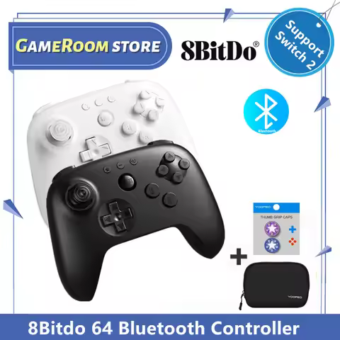 8Bitdo 64 Bluetooth Controller Gamepad for Analogue 3D, Switch/Switch 2, Windows, and Android N64 Bl