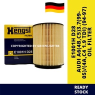 (E1001H D28) HENGST OIL FILTER AUDI A6(4B,C5)3.7(99-05)/(4A,C4 1.9 TDI) (94-97) OIL FILTER (021 115 