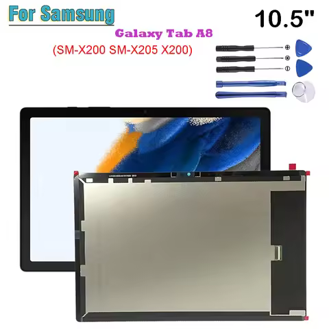 LCD For Samsung Galaxy Tab A8 2021 SM-X200 SM-X205 X200 X205 LCD Display Touch Screen Digitizer Glas