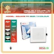 6" MESALED 3 COLORS LED RECESSED DOWNLIGHT | 20W LED DOWNLIGHT ROUND/SQUARE