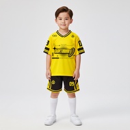 Bộ Quần Áo Trẻ Em Strivend Jersey Kid Dortmund Vàng Vải Stri-Mesh Co Giãn Cao Thoáng Mát Bền Màu