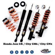 Honda Jazz GK / City GM6 / City GN2 - HWL st1 series fully adjustable absorber coilover