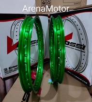 Velg Rossi ring 17hijau 1 set 140/140 ring 17 Depan belakang