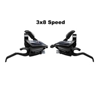 SHIMANO ST-EF500คันเบรค ACERA 3X8 ALTUS 3X7 Speed EZ FIRE PLUS คันโยกและจักรยานเสือภูเขา MTB จำแลงคั