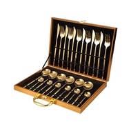 Cutlery Set 24pcs Exclusive SULTERA Set Sudu Garfu Stainless Steel Dinner Cutlery Hotel