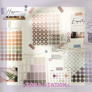 [ZS] 3 Sheets / Sticker Dots Pallete Decoration Scrapbook