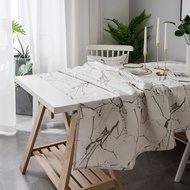 Customer-made Tablecloth Nordic Marble Printed Tablecloth Small Fresh Dining Tablecloth Coffee Table Cover Cotton and Linen Fabric Tablecloth Rectangular Tablecloth Long Tablecloth Simple Tablecloth Nordic Tablecloth Cotton and Linen Tablecloth