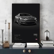 Poster seni kereta sport Aston Martin DB11 hiasan dinding moden untuk bilik tamu dan rumah gambar be