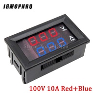 DC 0-100V 1A 10A 50A 100A Digital Voltmeter Ammeter Dual Display Voltage Detector Current Meter Panel Amp Volt Gauge 0.28" LED