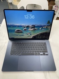 可當全新 M2 MacBook Air 15吋 8GB RAM 256SSD 午夜暗色 香港行貨 電池循環次數3 電池最大容量100% 有原裝充滿器 不議價 可預約到門市睇機