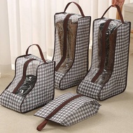 Houndstooth Shoes Anti-dust Bag Multifunctional Portable Transparent Moisture-Proof Shoe Bag Boots B