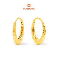 MASDORA 916 Gold Earings Earing Subang Emas - Oval Premium Cutting (EMAS 916/22K)