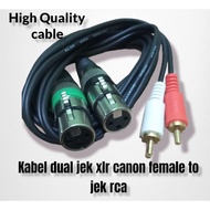 Canon female xlr power cable to rca jack 1 set xlr cable rca cable