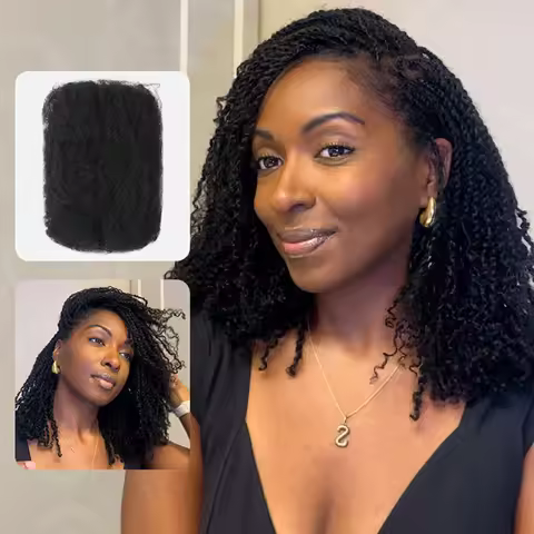 Synthetic Afro Curly Bulk Hair For Braiding Peruvian QVR Afro Kinky Curly Synthetic Hair Bulk Natura