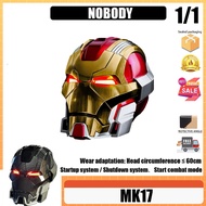 NOBODY MK17 Iron Man helmet voice-controlled wearable - Iron Man MK17 1:1 real person wearable helme