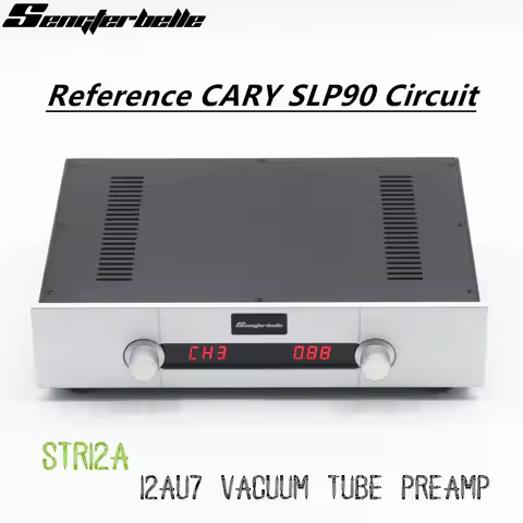 STR12A-Max Reference CARY SLP90 Circuit ECC82 Vacuum Tube Remote Control Preamplifier HiFi Audio 4 I