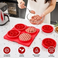 [Mulstore] Innovative 4-in-1 Burger Press & Container for Perfect, Easy Burgers