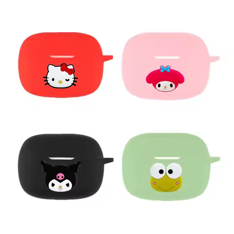 Cartoon Sanrio Earphone Case for JBL Wave Beam 2 / 200tws Silicone Wireless Earbuds Charging Box Pro
