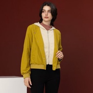 【Icare】層次感假兩件連帽飛行外套(F) | 女外套 女夾克