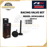 FRC FORMULA RACING VALVE SET KRISS110 24/28mm 25/29mm 26/30mm IN + EX INTAKE EXHAUST 1 SET 2PCS