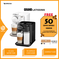 Nespresso Gran Lattissima Fully Automatic Capsule Espresso Coffee Pod Machine 19 bar Coffee Maker F531-ME-BK-NE Black F531-ME-WH-NE White | F541-ME-BK-NE Black F541-ME-WH-NE White F541 MEBKNE  F541 MEWHNE Mesin Kopi