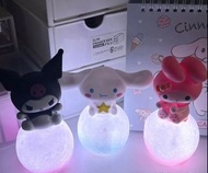 小夜燈Melody、Kuromi、 Cinnamoroll