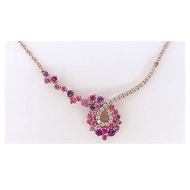 Poh Heng Jewellery Pink Sapphire & Amethyst Necklace