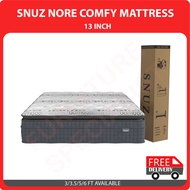 SNUZ NORE Latex Pocketed Spring Comfy Mattress 13 Inch (Single 3Ft / Super Single 3.5Ft / Queen 5Ft / King 6Ft)