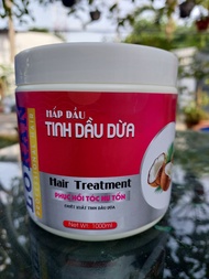 KEM Ủ XẢ TÓC TINH DẦU HƯƠNG DỪA LORAN 1000ML HẤP DẦU TÓC dưỡng tóc hư hỏng. tóc mềm mượt óng ả hươ