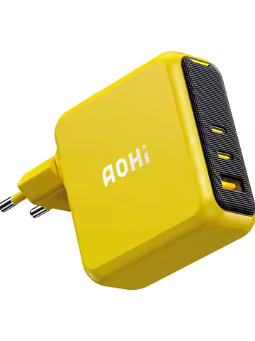 AOHI Magcube Pro 140W GaN Charger PD3.1 3-Port USB C Charger For Macbook Pro Laptop Fast Charger For