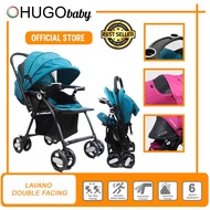 HUGO BABY Lavano Double Facing Baby Stroller Up to 20kg - 2 way facing stroller (Stroller Murah)