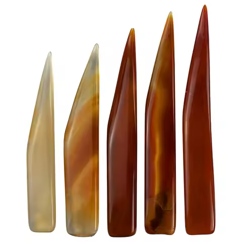 Agate Knife Burnisher Jewelry Polishing Tool Gold Silver Copper Polishing Knife Natural Agate Dental